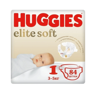 Տակդիրներ Huggies Elite Soft N1, 84 հատ