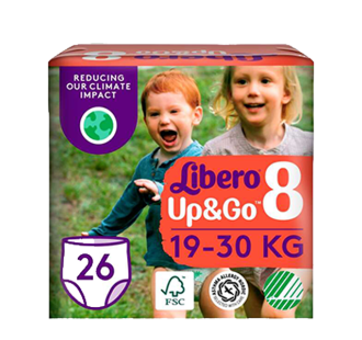 Վարտիք-տակդիրներ  Libero Up&Go N8, 26 հատ