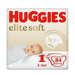 Տակդիրներ Huggies Elite Soft N1, 84 հատ