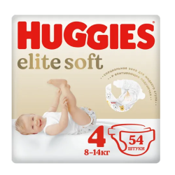 Տակդիրներ Huggies Elite Soft N4, 54 հատ