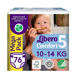 Տակդիրներ Libero Comfort N5, 76 հատ