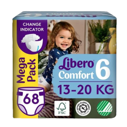 Տակդիրներ Libero Comfort N6, 68 հատ