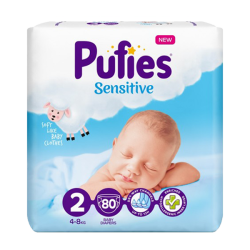 Տակդիրներ Puffies sensitive N2, 80 հատ