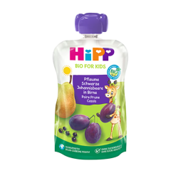 Խյուս Hipp սալոր, սև հաղարջ, տանձ, 100 գ