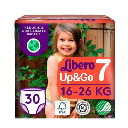 Վարտիք-տակդիրներ  Libero Up&Go N7, 30 հատ