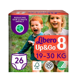 Վարտիք-տակդիրներ  Libero Up&Go N8, 26 հատ
