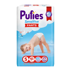 Վարտիք-տակդիրներ Puffies sensitive N5, 42 հատ