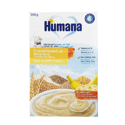 Շիլա Humana հացահատիկային բանան, 200 գ