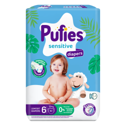Pufies sensitive diapers, 62, 13+ kg